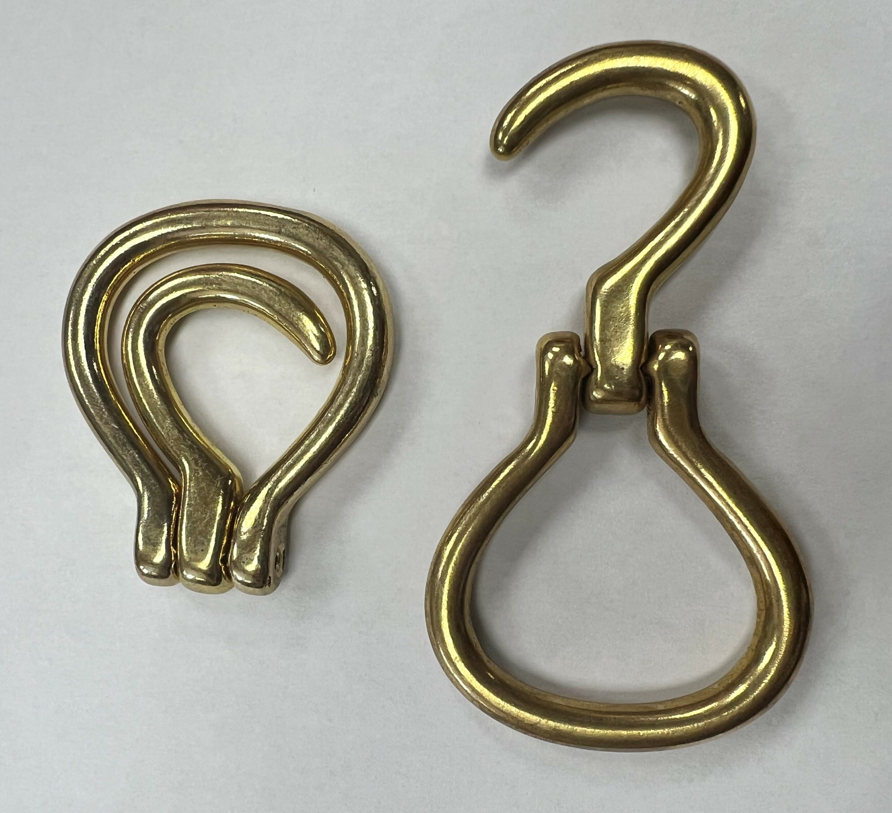 Folding Hoof Pick Solid Brass